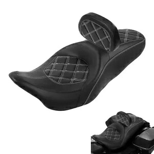 運転席&助手席&ライダーパッド ハーレーツーリングロードグライド 09-23 19 USに適合 Driver Passenger Seat & Rider Pad Fit For Harley Touring Road Glide 09-23 19 US 【並行輸入品】