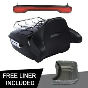 キングパック トランクラック バックレスト テールライト ハーレー ストリート ロード グライド 14-23 に適合 King Pack Trunk Rack Backrest Tail Light Fit For Harley Street Road Glide 14-23 【並行輸入品】 75,020円