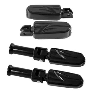 ブラックライダーパッセンジャーフットペグブラケットハーレーソフテイルローライダー18-23 19に適合 Black Rider Passenger Footpegs Bracket Fit For Harley Softail Low Rider 18-23 19 【並行輸入品】