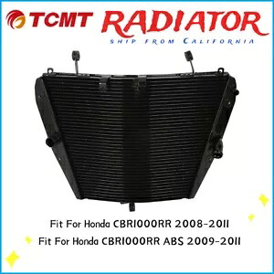 ブラックラジエーター冷却クーラーホンダ CBR1000RR 08-11 CBR1000RR ABS 09-11 に適合 Black Radiator Cooling Cooler Fit For Honda CBR1000RR 08-11 CBR1000RR ABS 09-11 【並行輸入品】