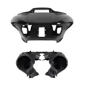 インナー&アウターヘッドライトフェアリング+スピーカーカバーハーレーロードグライド15-24 18に適合 Inner&Outer Headlight Fairing+Speakers Covers Fit For Harley Road Glide 15-24 18 【並行輸入品】
