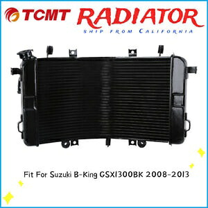 ブラックラジエータークーラー冷却スズキ B-King GSX1300BK 2008-2013 11 12 に適合 Black Radiator Cooler Cooling Fit For Suzuki B-King GSX1300BK 2008-2013 11 12 【並行輸入品】