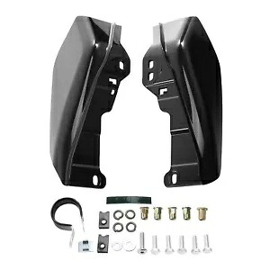 ビビッドブラックミッドフレームディフレクターハーレーツーリング CVO ストリートグライド 09-23 に適合 Vivid Black Mid Frame Deflectors Fit For Harley Touring CVO Street Glide 09-23 【並行輸入品】