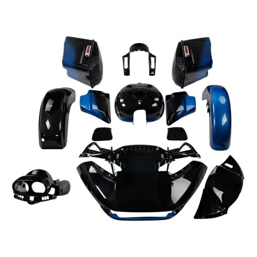 フェアリングボディワークキット ハーレー CVO ロードグライド 2015-2024 20 マコシャークフェードに適合 Fairing Bodywork Kit Fit For Harley CVO Road Glide 2015-2024 20 Mako Shark Fade 【並行輸入品】