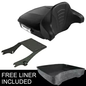 チョップドパック トランク バックレスト マウント キット ハーレー ロード グライド ロードキング 97-08 に適合 Chopped Pack Trunk Backrest Mount Kit Fit For Harley Road Glide Road King 97-08 【並行輸入品】