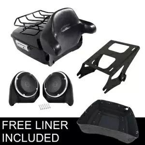 キングパック トランクラック バックレストスピーカー ハーレーツアーパック ストリートグライド 14-23用 King Pack Trunk Rack Backrest Speaker Fit For Harley Tour Pak Street Glide 14-23 【並行輸入品】 88,935円