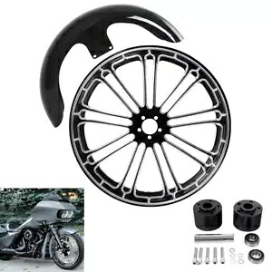 21 インチフロントホイールリムデュアルディスクハブフェンダーハーレーストリートグライド 2008-2013 に適合 21'' Front Wheel Rim Dual Disc Hub Fender Fit For Harley Street Glide 2008-2013 【並行輸入品】