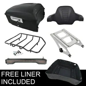 キング トランク マウント トップ ラック テール ライト ハーレー エレクトラ ストリート グライド 14-23 に適合 King Trunk Mount Top Rack Tail Light Fit For Harley Electra Street Glide 14-23 【並行輸入品】