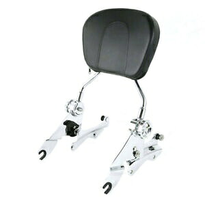バックレスト シーシーバー ドッキングハードウェア付き ハーレー ロード ストリート グライド 14-23 16 に適合 Backrest Sissy Bar W/ Docking Hardware Fit For Harley Road Street Glide 14-23 16 【並行輸入品】