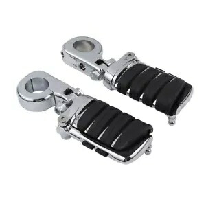 クロームフットペグ取り付けハーレー1-1/4インチエンジンガードクラッシュハイウェイバーに適合 Chrome Foot Pegs Mounting FIt For Harley 1-1/4\