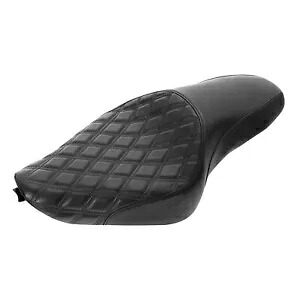 ブラック運転席助手席クッションハーレースポーツスターアイアン 883 2004-2022 に適合 Black Driver Passenger Seat Cushion Fit For Harley Sportster Iron 883 2004-2022 【並行輸入品】