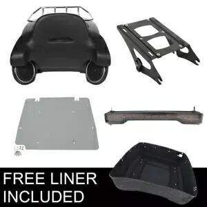 キングパック トランクマウントバックレストスピーカーライト ハーレーエレクトラグライド 14-23用 King Pack Trunk Mount Backrest Speaker Light Fit For Harley Electra Glide 14-23 【並行輸入品】