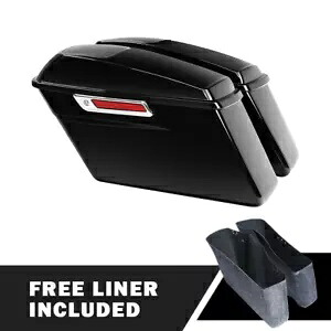 ハードサドルバッグ 6x9インチスピーカー蓋グリル付き ハーレーロードグライド 1993-2013用 Hard Saddlebags W/ 6x9\