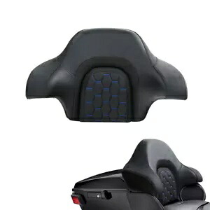 ブラック + ブルー キングパック トランク助手席背もたれ ハーレー エレクトラグライド 14-24 用 Black+Blue King Pack Trunk Passenger Backrest Fit For Harley Electra Glide 14-24 【並行輸入品】