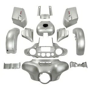 フェアリング ボディワーク フェンダー ハーレー ストリート グライド 14-23 18 19 シルバー フォーチュンに適合 Fairing Bodywork Fender Fit For Harley Street Glide 14-23 18 19 Silver Fortune 【並行輸入品】