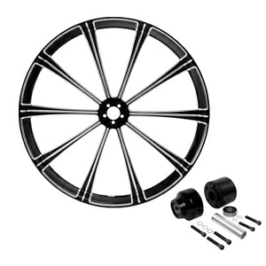 30 インチ フロント ホイール リム & シングル ディスク ハブ ハーレー ツーリング ストリート グライド 08-23 に適合 30'' Front Wheel Rim & Single Disc Hub Fit For Harley Touring Street Glide 08-23 【並行輸入品】