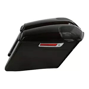 スピーカー蓋付きサドルバッグ ハーレー CVO ロード ストリート グライド 14+ ブラック フォレストに適合 Saddlebags W/ Speaker Lids Fit For Harley CVO Road Street Glide 14+ Black Forest 【並行輸入品】