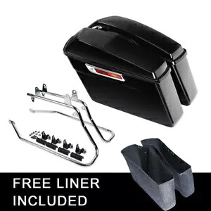 サドルバッグ 6x9インチ スピーカー蓋 & ブラケット ハーレー ソフテイル ヘリテージ 84-17 15に適合 Saddlebag 6x9\