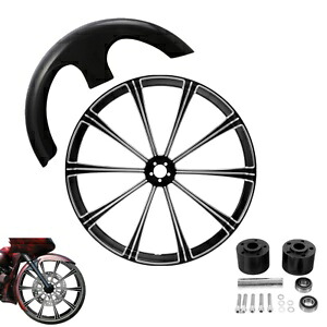 30 インチ フロント ホイール リム ハブ デュアル ディスク & フェンダー ハーレー エレクトラグライド 08-24 に適合 30'' Front Wheel Rim Hub Dual Disc & Fender Fit For Harley Electra Glide 08-24 【並行輸入品】