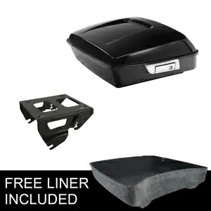 チョップドパック トランク + ソロラック ハーレー ツーリング エレクトラグライド 2014-2023 20用 Chopped Pack Trunk + Solo Rack Fit For Harley Touring Electra Glide 2014-2023 20 【並行輸入品】