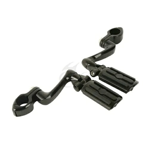 ブラック 32mm エンジンガード ハイウェイ オス マウント フットペグ ハーレー ツーリング用 Black 32mm Engine Guard Highway Male Mount FootPegs Fit For Harley Touring 【並行輸入品】