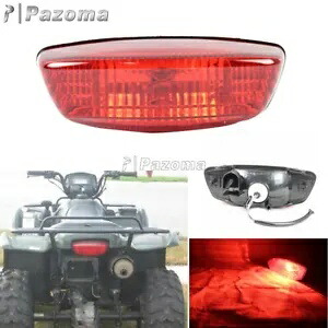 リアブレーキテールライトレッドレンズはスズキ LT-Z400 LTZ400 LT-Z400Z Quadsport 400 に適合します。 Rear Brake Tail Light Red Lens Fits Suzuki LT-Z400 LTZ400 LT-Z400Z Quadsport 400 【並行輸入品】
