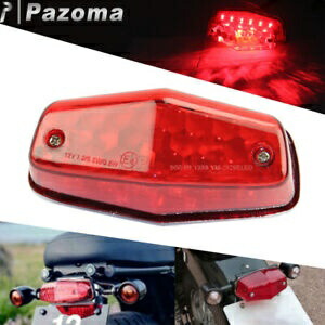 オールドスクールバイクカスタムカフェレーサー用赤色LEDテールライトブレーキストップランプ Old School Motorcycle Red LED Tail Light Brake Stop Lamp For Custom Cafe Racer 【並行輸入品】