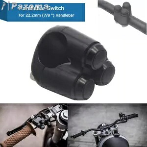 ペアトリプルマイクロターンシグナルライトスイッチハーレーカフェレーサー7/8インチハンドルバー用 Pair Triple Micro Turn Signal Light Switch For Harley Cafe Racer 7/8\