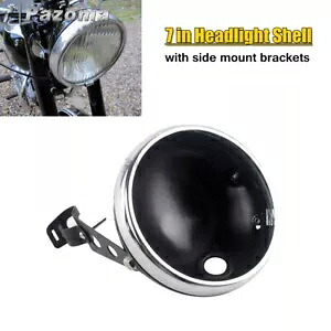 オートバイ 7 インチ LED ヘッドライトライトハウジングバケット ブラケット付きハーレーツーリング用 Motorcycle 7 in LED Headlight Light Housing Bucket w/Bracket For Harley Touring 【並行輸入品】