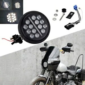 ハーレーストリートボブ FXBB FXBBS FXLR FXST 2018-2023 5.75 インチ LED ヘッドライト DRL 付き For Harley Street Bob FXBB FXBBS FXLR FXST 2018-2023 5.75'' LED Headlight w/ DRL 【並行輸入品】