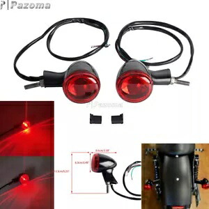 ブラックブレットリアブレーキテールライトハーレースポーツスター XL883 XL1200 1992-2022 Black Bullet Rear Brake Tail Lights For Harley Sportster XL883 XL1200 1992-2022 【並行輸入品】