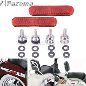 ハーレー FLDE FLHC シーシーバー クイックリリース取り付け金具 リフレクター付き 18-20 For Harley FLDE FLHC Sissy Bar Quick Release Mounting Hardware w/Reflector 18-20 【並行輸入品】