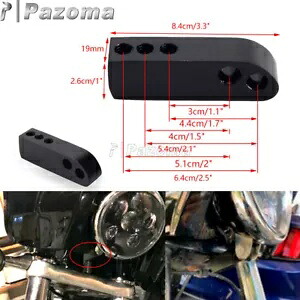 ヘッドライト延長ブロック ハーレーダイナ EFI FXD FXDB FXDC FXDL FXDWG 2006-2017用 Headlight Extension Block For Harley Dyna EFI FXD FXDB FXDC FXDL FXDWG 2006-2017 【並行輸入品】