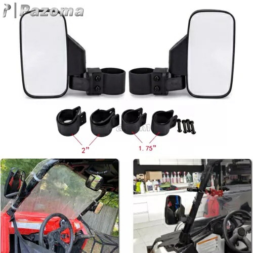 1.75 インチ 2 インチ UTV リアビューサイドミラーキット ロールバー ポラリス RZR500 800 XP1000 用 1.75'' 2'' UTV Rear View Side Mirrors Kit Roll Bar For Polaris RZR500 800 XP1000 【並行輸入品】