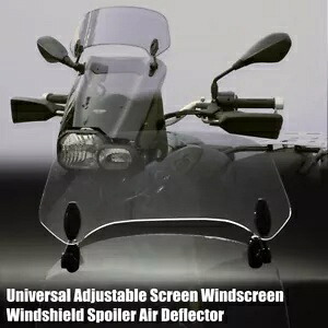 ユニバーサルオートバイクリップオンフロントガラスエクステンションスポイラークリアウィンドディフレクター Universal Motorcycle Clip On Windshield Extension Spoiler Clear Wind Deflector 【並行輸入品】 36,465円