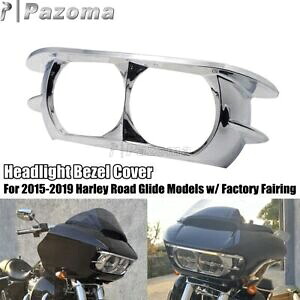 Chrone ヘッドライト フェアリング トリム ベゼル カバー ハーレー ロード グライド FLTRX モデル用 Chrone Headlight Fairing Trim Bezel Cover For Harley Road Glide FLTRX Models 【並行輸入品】