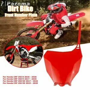 レッド ABS フロントナンバープレートホンダ CRF250R CRF450R CRF250RX CRF450RX 2019 2020 Red ABS Front Number Plate For Honda CRF250R CRF450R CRF250RX CRF450RX 2019 2020 【並行輸入品】