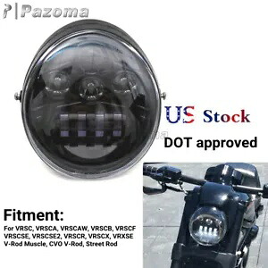 LED ヘッドライトパッシングライトハーレー V ロッドマッスルナイトロッド VROD VRSCA VRSCR LED Headlight Passing Light For Harley V-Rod Muscle Night Rod VROD VRSCA VRSCR 【並行輸入品】