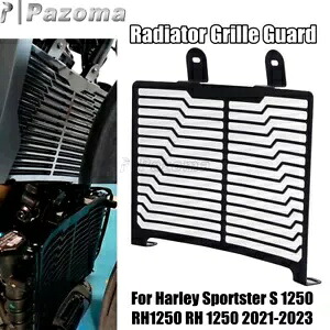 ハーレースポーツスター S RH1250/RH1250S ブラックエンジンラジエーターガードグリルカバー For Harley Sportster S RH1250/RH1250S Black Engine Radiator Guard Grille Cover 【並行輸入品】