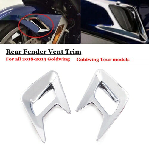 オートバイリアフェンダーベントトリムフェンダーサイドパネルベントトリムホンダゴールドウィング用 Motorcycle Rear Fender Vent Trim Fender Side Panel Vent Trim For Honda Gold Wing 【並行輸入品】