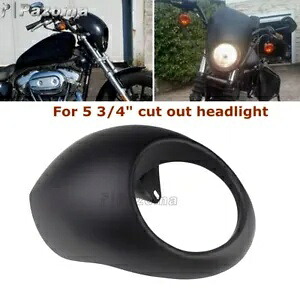 マットブラック 5 3/4 インチ ヘッドライト フェアリング カウル ハーレー V-ROD ダイナ FX スポーツスター XL用 Matte Black 5 3/4'' Headlight Fairing Cowl for Harley V-ROD Dyna FX Sportster XL 【並行輸入品】 44,330円
