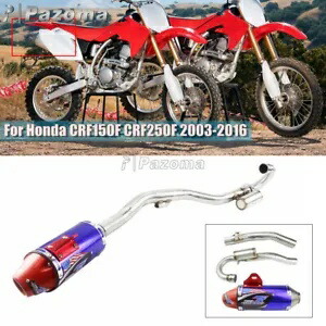 オートバイ完全な排気マフラーパイプシステムホンダ CRF150F CRF230F 03-16 Motorcycle Complete Exhaust Muffler Pipe System For Honda CRF150F CRF230F 03-16 【並行輸入品】