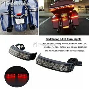 リアサドルバッグ LED ランブレーキテールライトはハーレーツーリング FLHT FLHX ロードキングに適合 Rear Saddle Bag LED Run Brake Tail Light Fits Harley Touring FLHT FLHX Road King 【並行輸入品】 40,040円