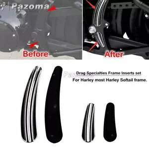 4X インサートセットオートバイ Cerved スイングアームフレームハーレーソフテイルスリム FLS 08-17 4X Insert Set Motorcycle Cerved Swingarm Frame For Harley Softail Slim FLS 08-17 【並行輸入品】