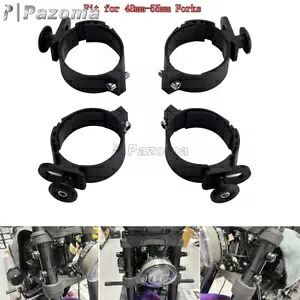 4X アルミオートバイヘッドライトフェアリングフォーククランプ 48mm-55mm フォークに適合 4X Aluminum Motorcycle Headlight Fairing Fork Clamps Fit for 48mm-55mm Forks 【並行輸入品】