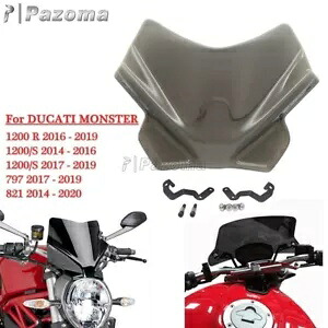 裸のオートバイスポーツスクリーン Ducati Monster 797 821 フロントガラス 2014-2020 Naked Motorcycle Sport Screen for Ducati Monster 797 821 Windscreen 2014-2020 【並行輸入品】