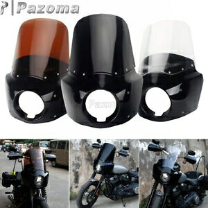 フロントヘッドライトフェアリング + フロントガラス Harley Softail Street Bob Standard FXST 用 Front Headlight Fairing + Windshield For Harley Softail Street Bob Standard FXST 【並行輸入品】