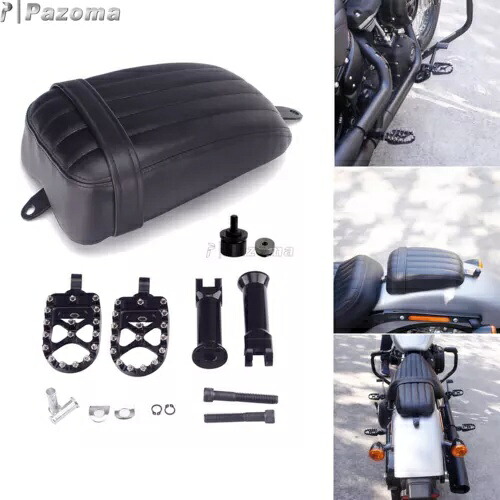 後部助手席シートクッション & フットペグ ハーレーファットボーイ 114 FLFBS 2018-2020用 Rear Passenger Seat Cushion & Foot Pegs For Harley Fat Boy 114 FLFBS 2018-2020 【並行輸入品】