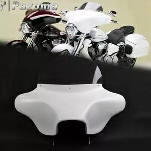 バットウィングフェアリング フロントガラス付き + 6x9 スピーカーシステム ハーレーロードキング 94-2017用 Batwing Fairing w/ Windshield + 6x9 Speakers System For Harley Road King 94-2017 【並行輸入品】