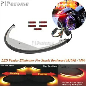 06-UP スズキブルバード M109R LED リアターンシグナルランプフェンダーエリミネーターキット用 For 06-UP Suzuki Boulevard M109R LED Rear Turn Signal Lamp Fender Eliminator Kit 【並行輸入品】